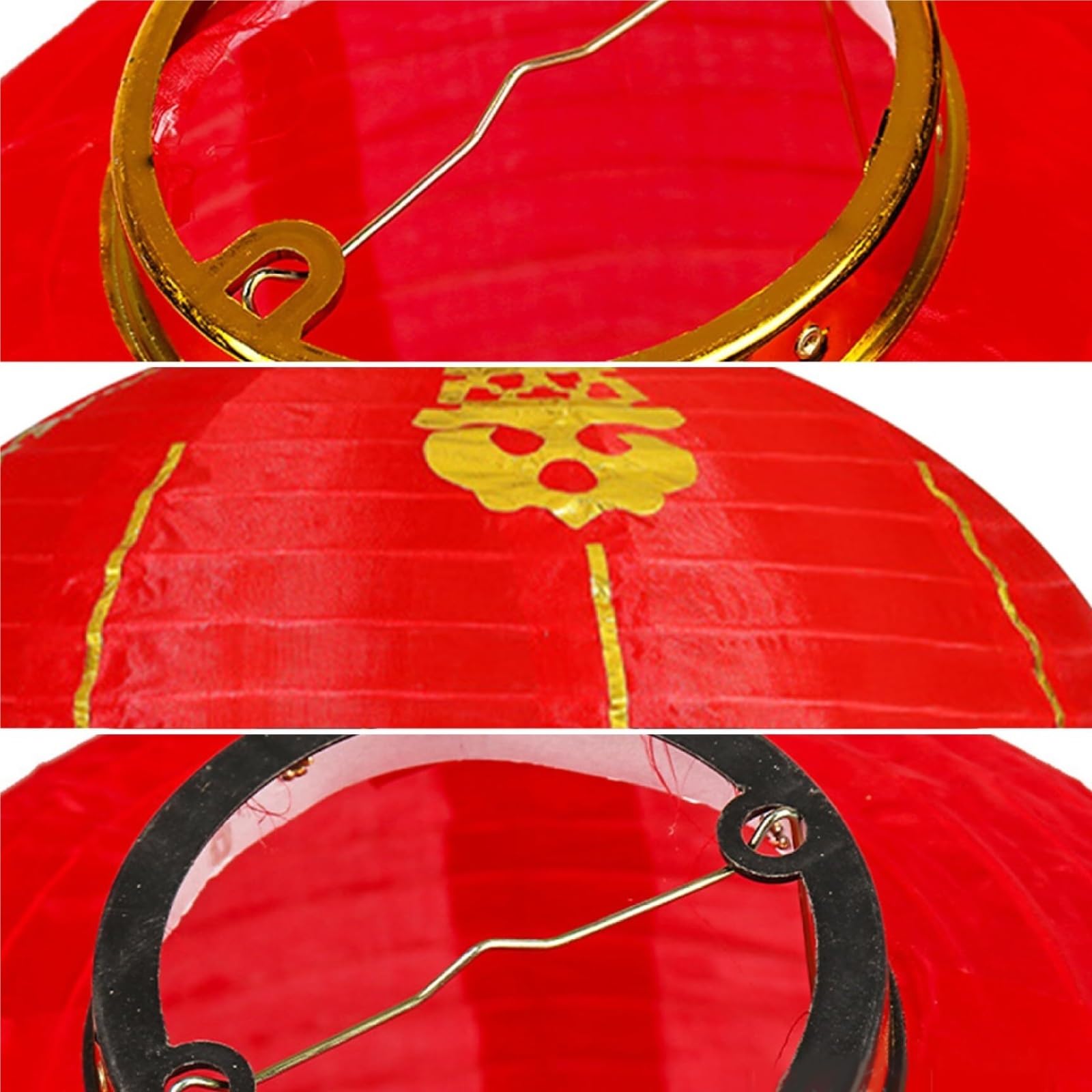 Papierowe Lampiony 2 Sztuki Wiszące Papierowe Lampiony Składane Na Obchody Nowego Roku I Wiosny Dekoracje Imprezę(A,8inch)