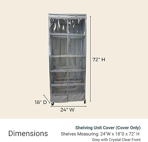 Miniatura 2 de Funda para unidad de estantería para almacenamiento, en tamaños múltiples, 2 tipos disponibles, Poliéster & Mezcla de poliéster