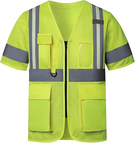 Miniatura 28 de Chalecos de seguridad reflectantes verdes A-SAFETY, talla 3XL