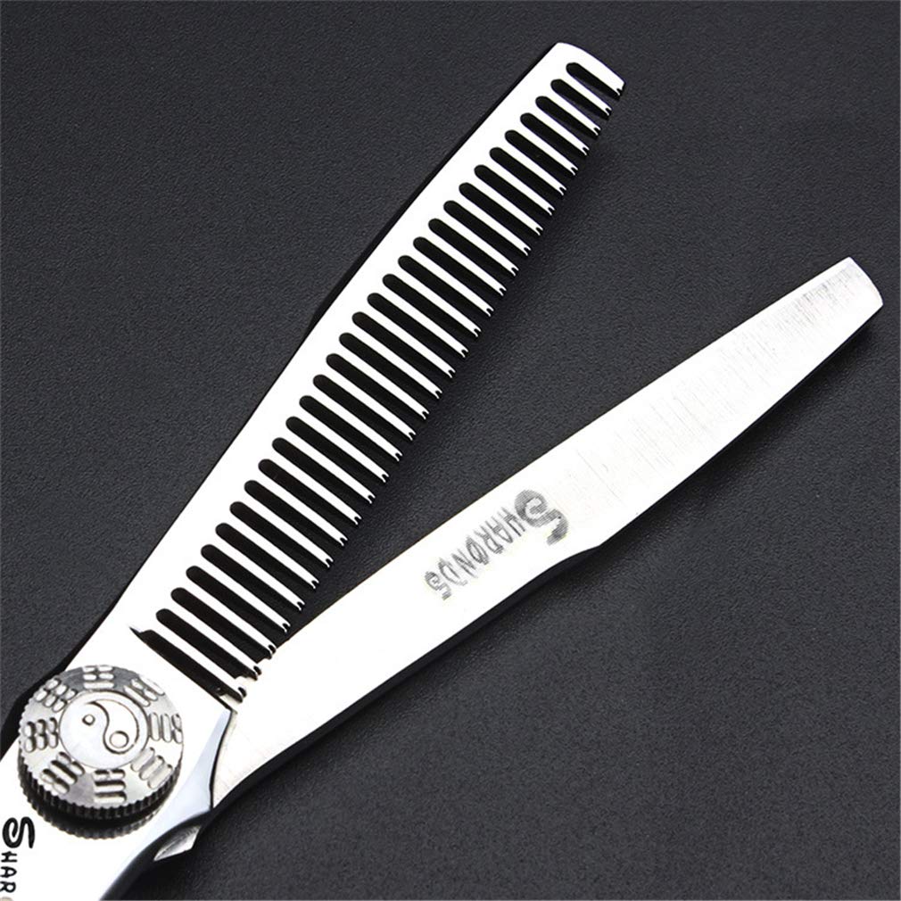 Set 6.0 Pouces De, Barber Scissor Japon 440C en Acier Inoxydable Styling Professionnel Coiffure Outil (and Light Sharp), pour Coiffure, Utilisation À Domicile, Salon