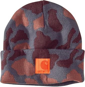 Carhartt Mens 106336 Knit Camo Patch Beanie