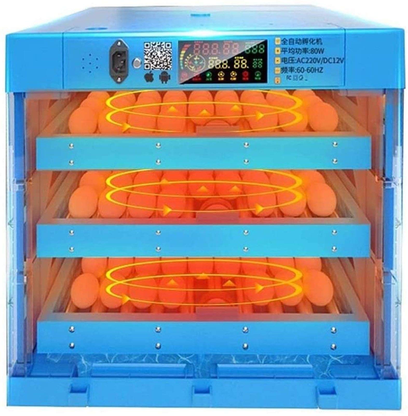 Buy Digital Automatic Incubators, Hatching Egg Incubator 192 Eggs