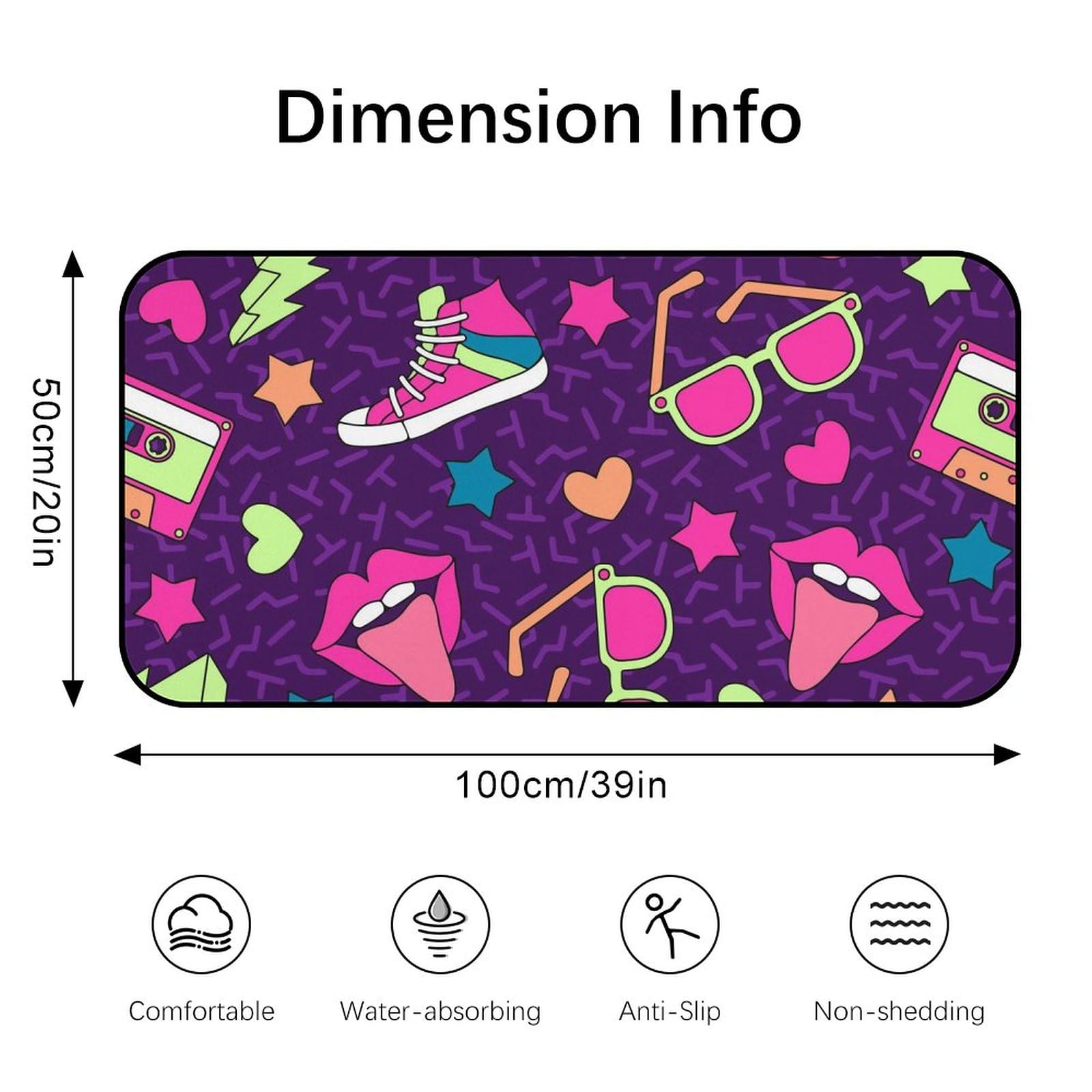 ヴィンテージ  バスマット Amazon | バスマット ヴィンテージ80年代90年代 足拭きマット 浴室