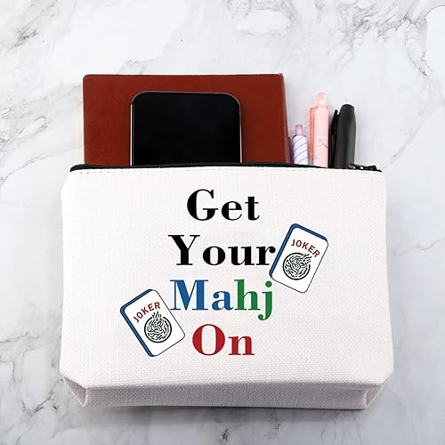 Miniatura 6 de Mahjong Lover Gift Mahjong Juego de mesa Regalo Consigue tu bolsa Mahjon Bolsa de almacenamiento Mahjong Lucky Mahjong Regalo para jugador, Consigue