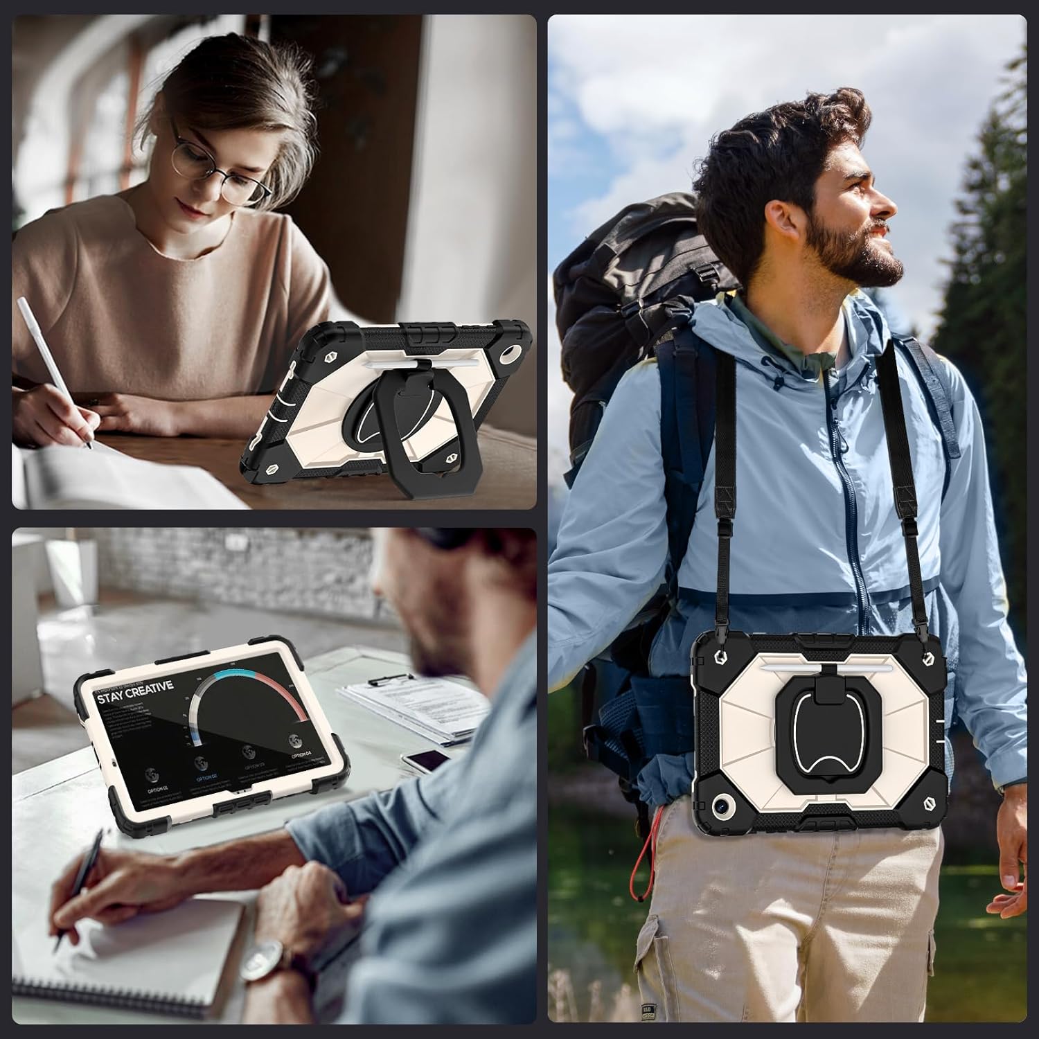 Auizotl Case for Samsung Galaxy Tab A9+/A9 Plus 11 Inch (SM-X210/X216/X218) with Screen Protector/Rotating Stand/Pen Holder,Military Grade Shockproof Cover for Galaxy Tab A9 Plus Cases