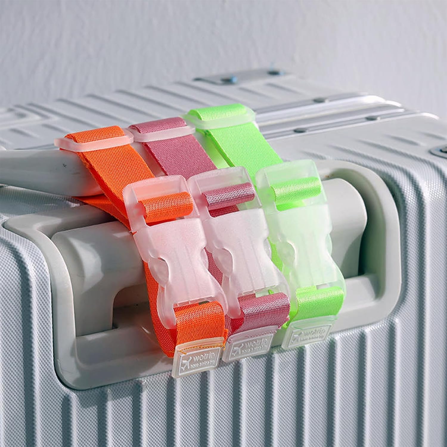 5 Pcs Luggage Carrying Clip Buckle, Add a Bag Luggage Straps, Heavy Duty Adjustable Luggage Straps for Baggage, Travel Belt, Suitcase Strap, Outdoor Practical Strap