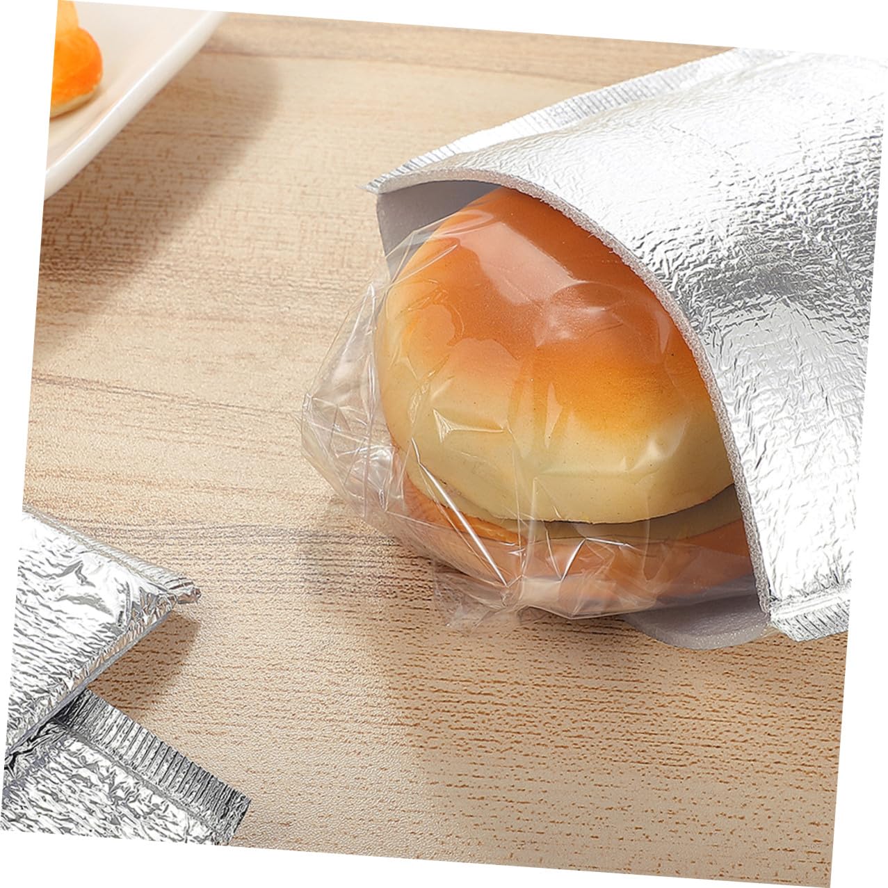 Bolsas Térmicas Desechables para Mantener Alimentos Calientes y Fríos 100 de Aluminio Ligeras Aislamiento Térmico para Picnic y Viajes