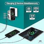 Portable Travel Charger with 10,000mAh Power Bank and MagSafe | 5-in-1 Charger with USB-C, Global Travel Adapter, Built-In Charging Cables and Magnetic Wireless Charging