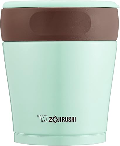 ZOJIRUSHI SW-GD26 - Tarro de almuerzo aislado 88fl oz chocolate y menta