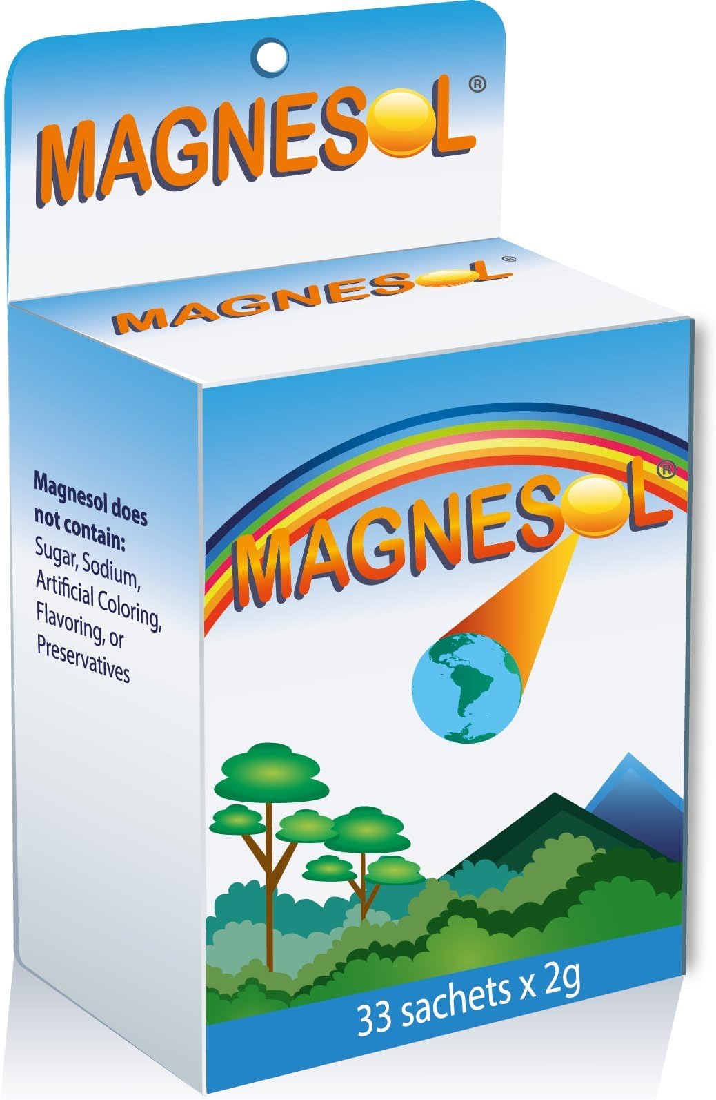 Magnesium Supplement - Magnesium Chloride with Zinc Oxide - Powder Form - 260mg / 33 Sachet 1 Pack