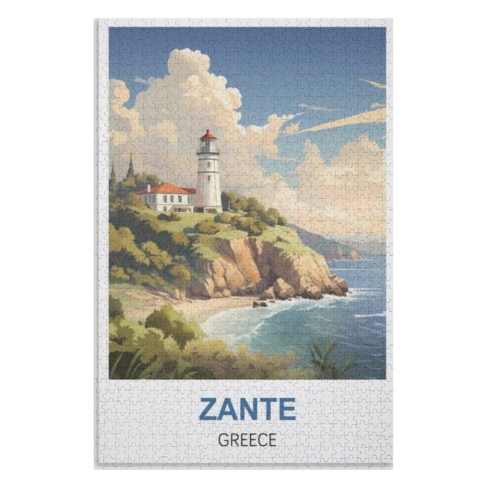 Brain Childrens，Zante Greece，Adults 1000 Piece Jigsaw Puzzle- Christmas，38x26，paper puzzle，AA-1385
