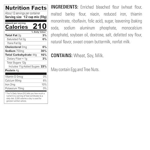 Vista 56 de Krusteaz Light & Fluffy - Mezcla completa para panqueques, arándano, 25.2 onzas (paquete de 2)