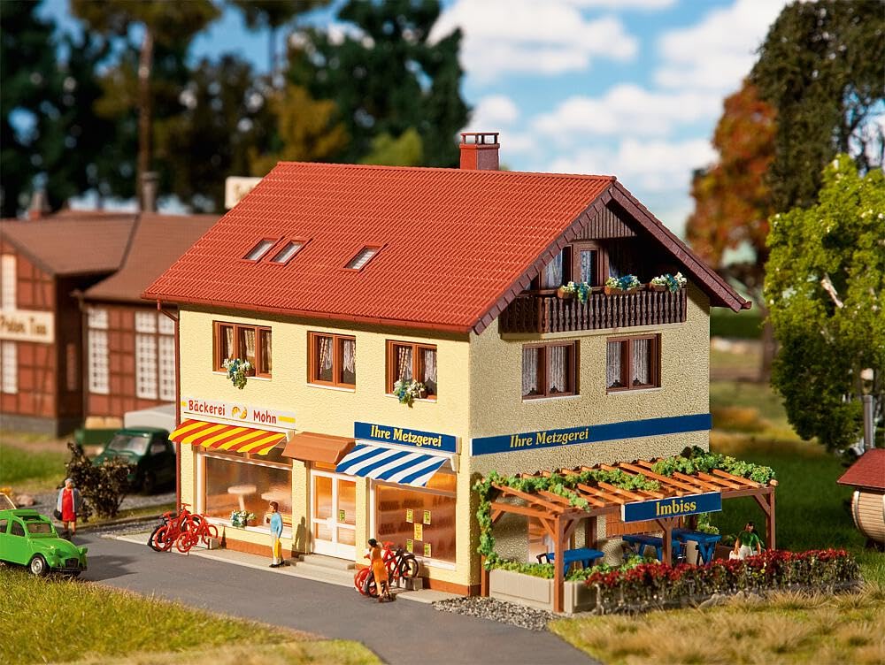 Faller - Modélisme - Charcuterie/Boulangerie (1:87) - Miniature de Boulangerie et Charcuterie - Pour Enthusiastes de Modélisme, 14 ans et plus, Unisex