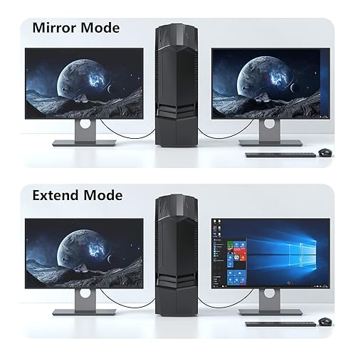 Miniatura 9 de DteeDck Cable DisplayPort a VGA de 6 pies, puerto de pantalla, adaptador DP a VGA, convertidor de cable macho a macho, cable trenzado para monitor,