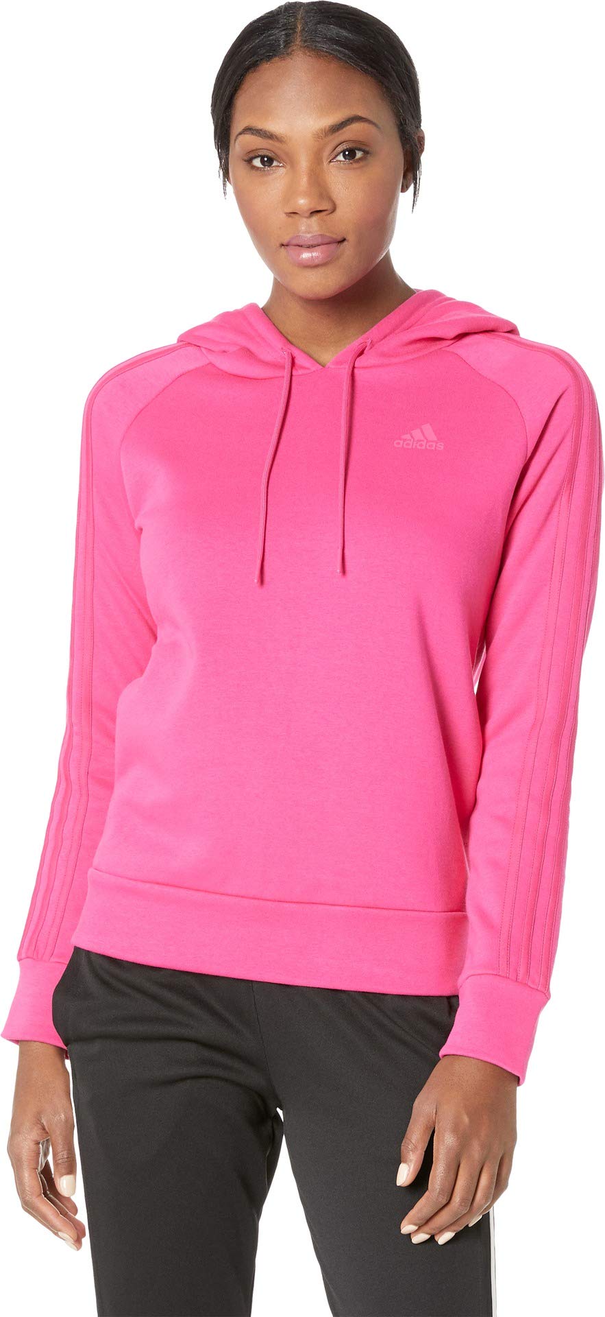 adidas Athletics Essentials Cotton Fleece 3 Stripes Pullover Hoodie, Real  Magenta/Large : Amazon.in: Clothing \u0026 Accessories