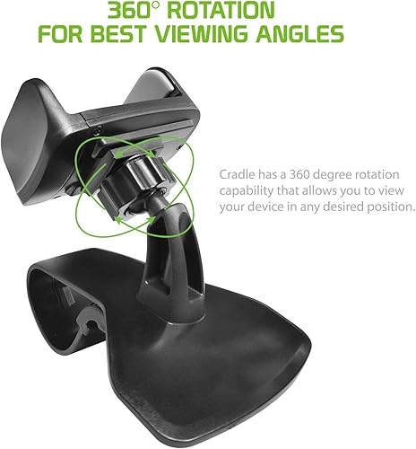 Miniatura 4 de Soporte de teléfono para automóvil, tablero de instrumentos, soporte para teléfono celular, soporte de clip compatible con iPhone, teléfonos