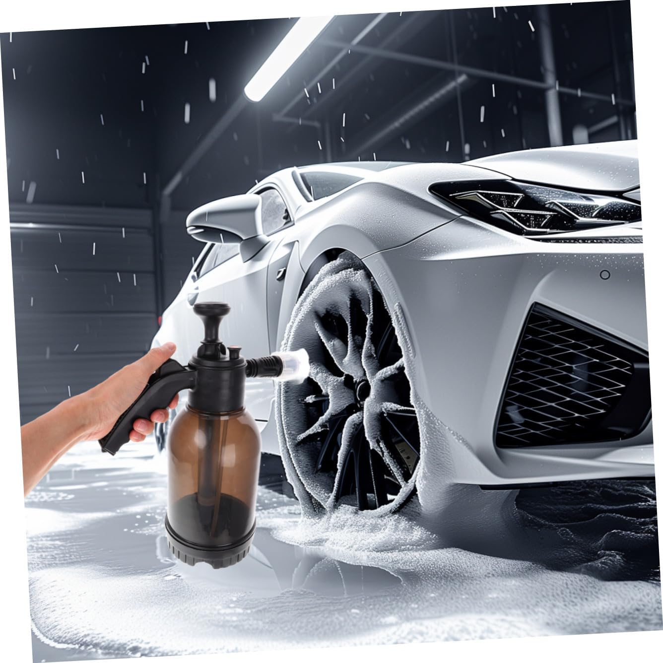 Car Wash Foam Sprayer, Plastic Detailing Tool 2000ml High Pressure