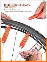 Vista 4 de Palancas de neumáticos de bicicleta Palancas de neumáticos ultra fuertes y cucharas de neumáticos de acero inoxidable, herramienta de extracción