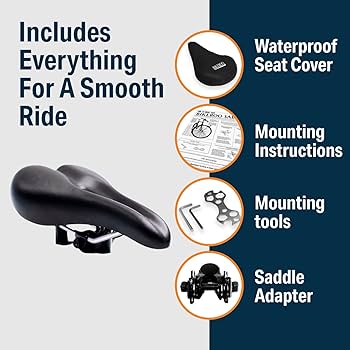 【Bikeroo バイクロー 】お尻が痛くならない ワイド自転車サドル 黒 Amazon | Bikeroo(バイクロー) オーバーサイズ 快適 バイク