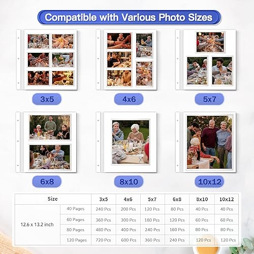 Miniatura 81 de Popotop Álbum de fotos autoadhesivo para álbumes de recortes de 4 x 6 pulgadas, 5 x 7 pulgadas, 8 x 10 pulgadas, álbumes de fotos de bricolaje como