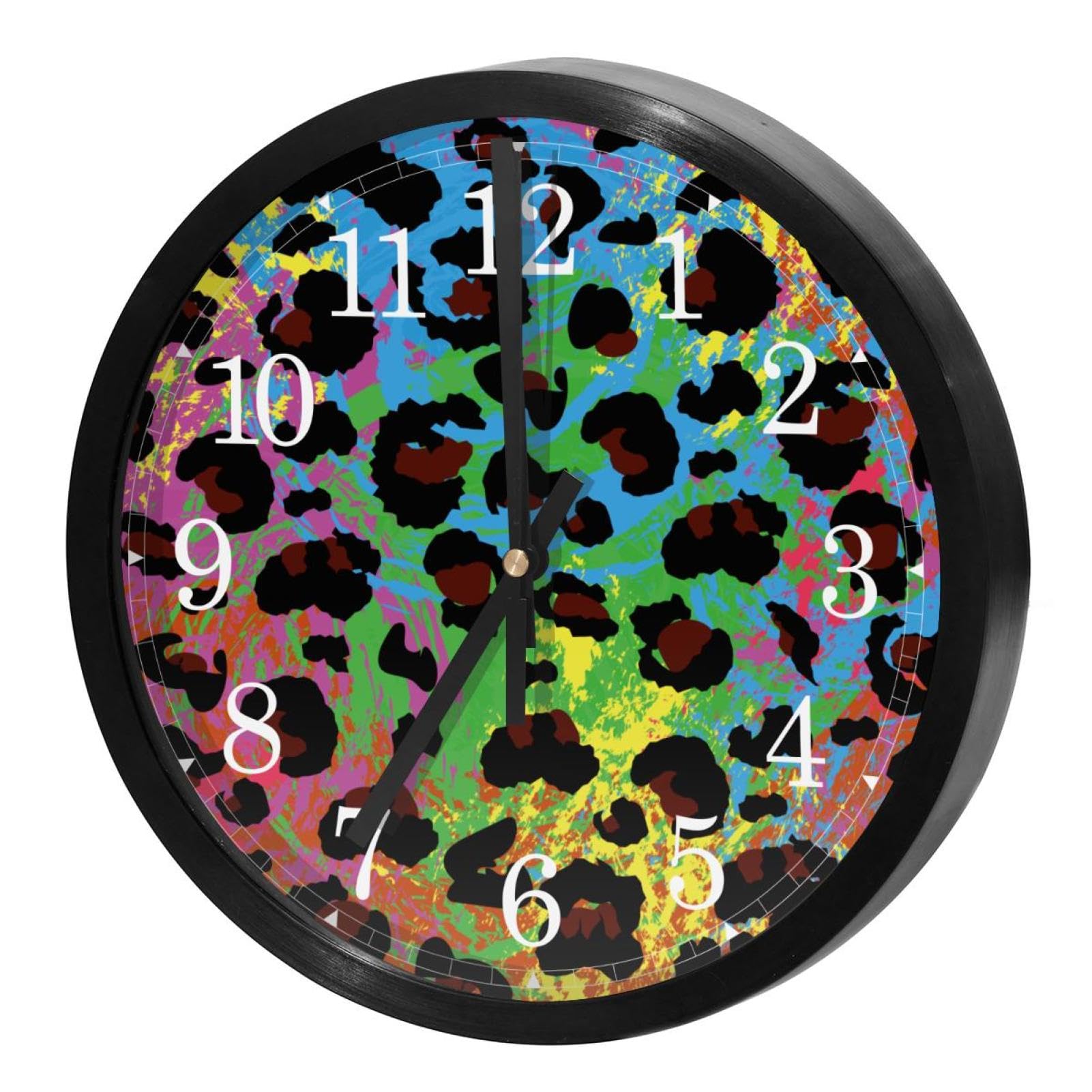 Horloge murale silencieuse têtards colorés pour chambre d'enfant