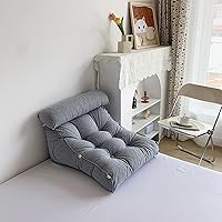 Vista 7 de Almohada de lectura con cuello, respaldo de cabecera triangular, cojín de soporte lumbar, almohada de apoyo de espalda para soporte de espalda