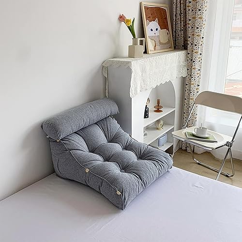 Miniatura 7 de Almohada de lectura con cuello, respaldo de cabecera triangular, cojín de soporte lumbar, almohada de apoyo de espalda para soporte de espalda,