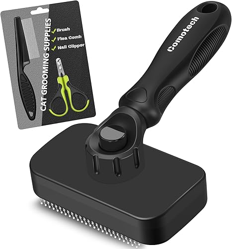 Kit de aseo para gatos de 4 piezas  Cepillos para gatos de interior  Cortauñas para gatos con lima de uñas  Cepillo de baño para gatos  Para gatos y