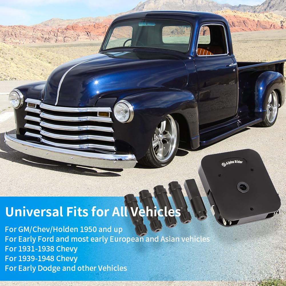 AUTOVIC Window Switch Kit 5 Shaft Styles Billet Aluminium for Many Early Vehicles Power Window Crank Switch