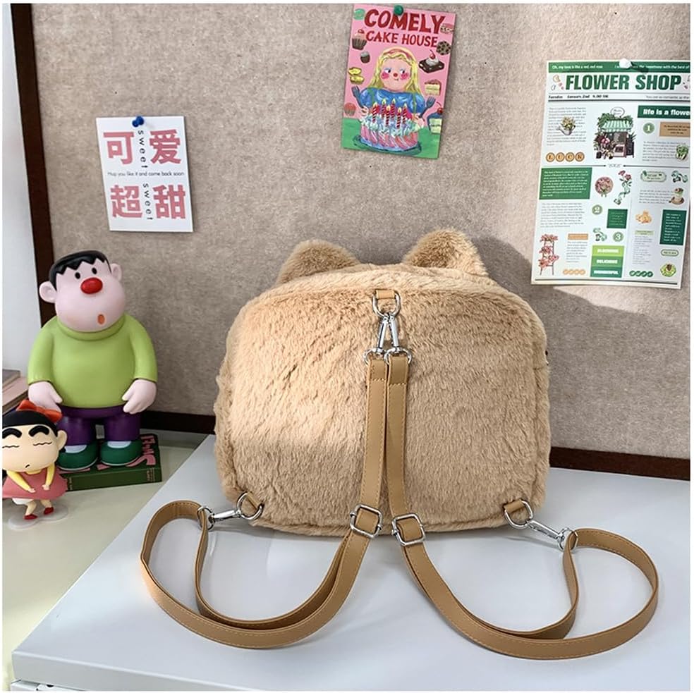 Cute Cat Ita Bag Pin Display Backpack Kawaii Furry Ita Bag Crossbody Y2k Aesthetic Shoulder Purse(Pins NOT Included) - Image 7