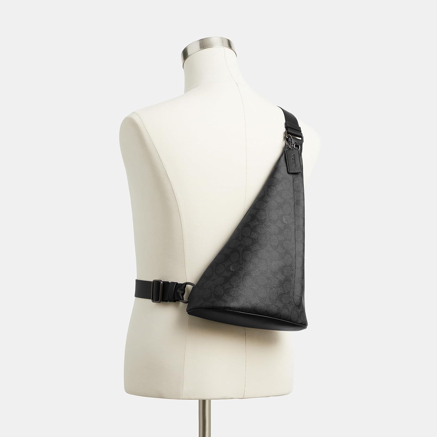 Coach Triangle Sling Bag in Signature Canvas - Image 5