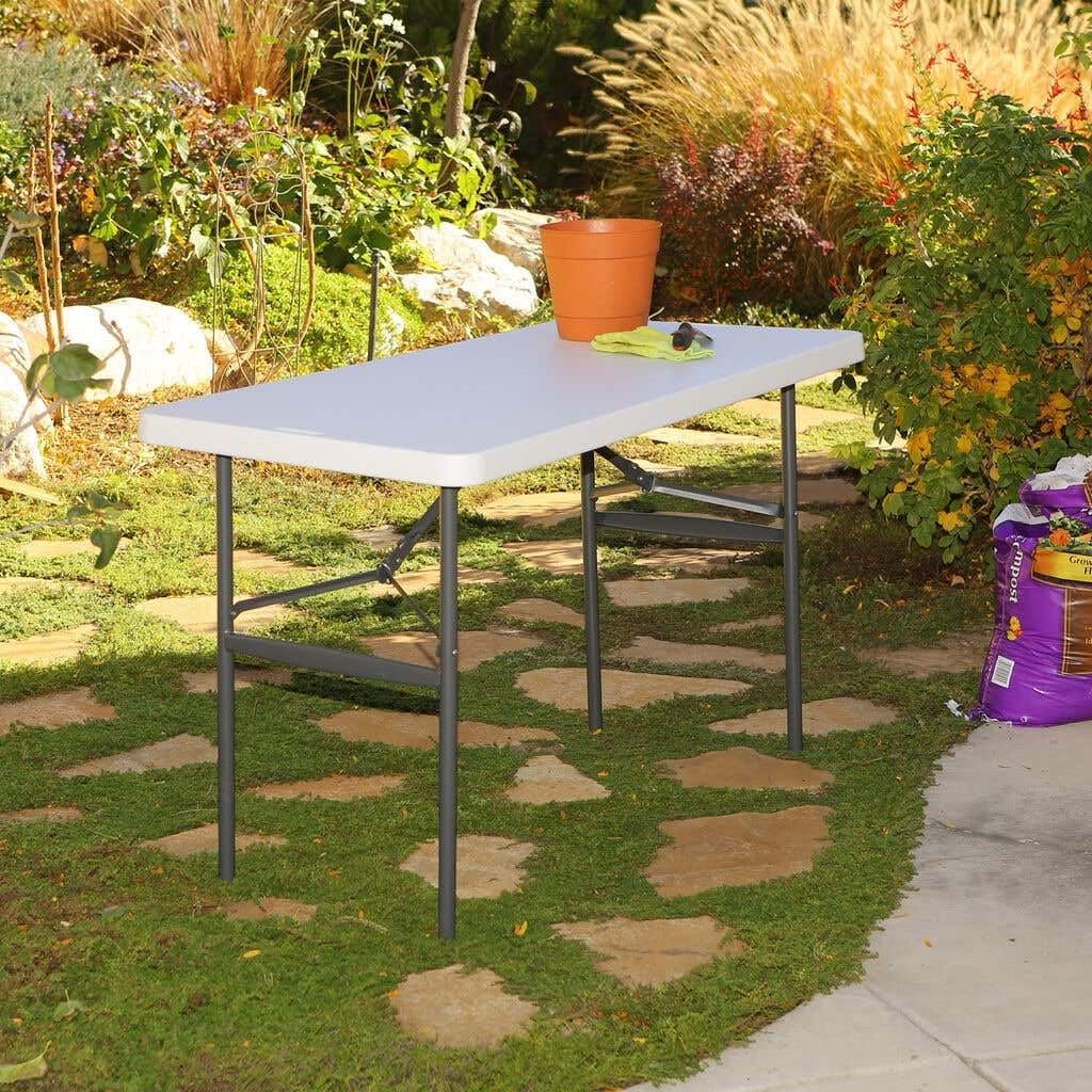 Lifetime Products 2940 Fold Table, 24 by 48, White