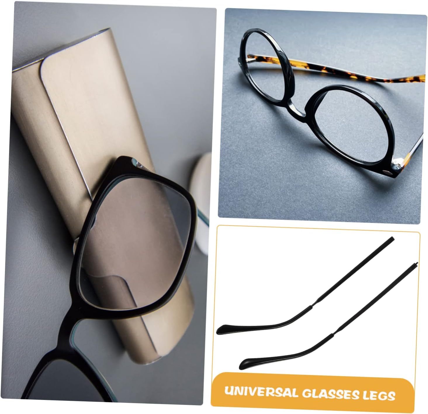 NOLITOY 5pairs Glasses Arm Cushion Women Glasses Lanyard Metal Replacement Frames for Reading