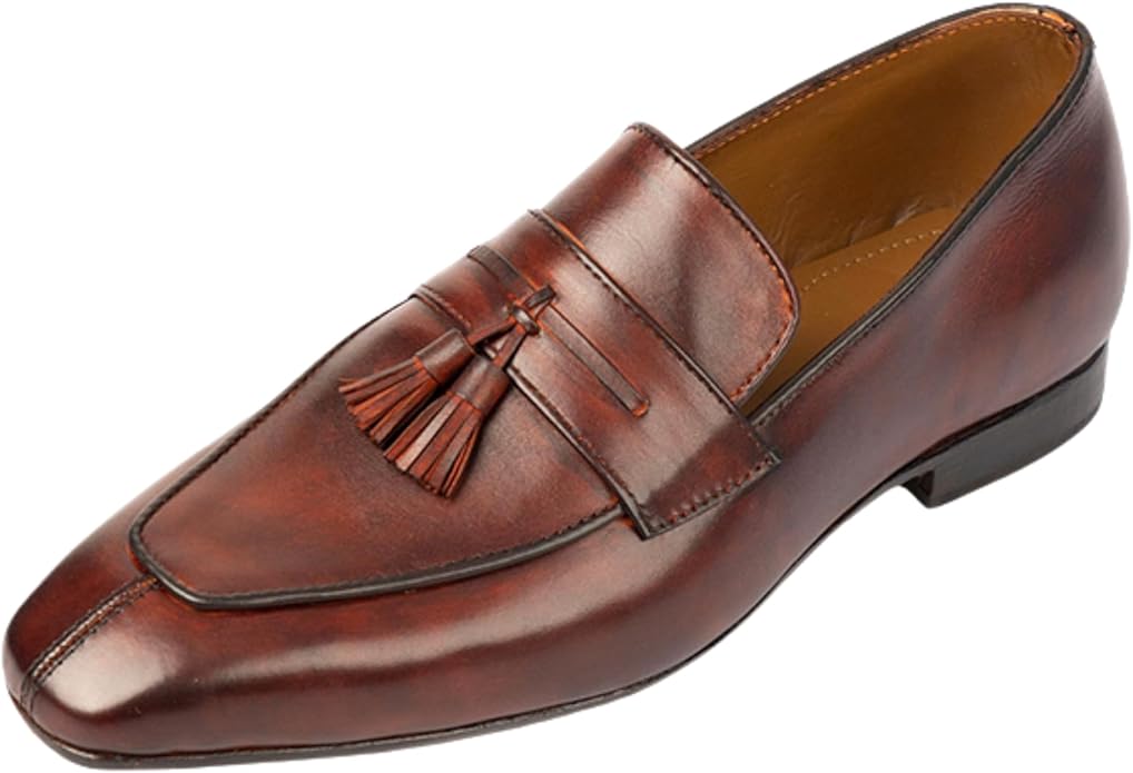 Dress Loafers for Men | Genuine Leather Penny Loafers Slip-On Comfortable Rubber Sole Tassel Design
