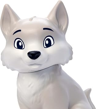 Mattel Disney Karlar Ülkesi Anna Bebek ve Yavru Kurt Figürü, yavru kurdun yatağı ve battaniyesi dahil 4 aksesuar, JFG17