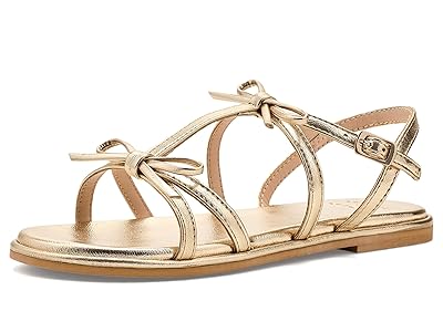 Janie and Jack Gold Bow Sandals (Toddler/Little Kid/Big Kid) Girls Shoes Gold 