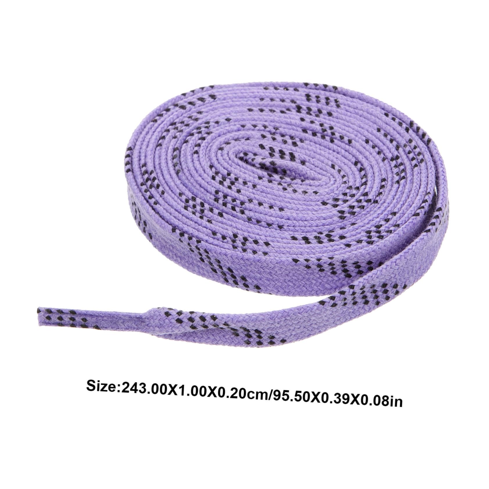 Abaodam Lacets cirés Lacets de Patinage de Hockey sur Glace Lacets de Patins de Hockey cirés Noir Sangles de Chaussures de Sport de Hockey Chaussures Lacets pour Baskets Coton