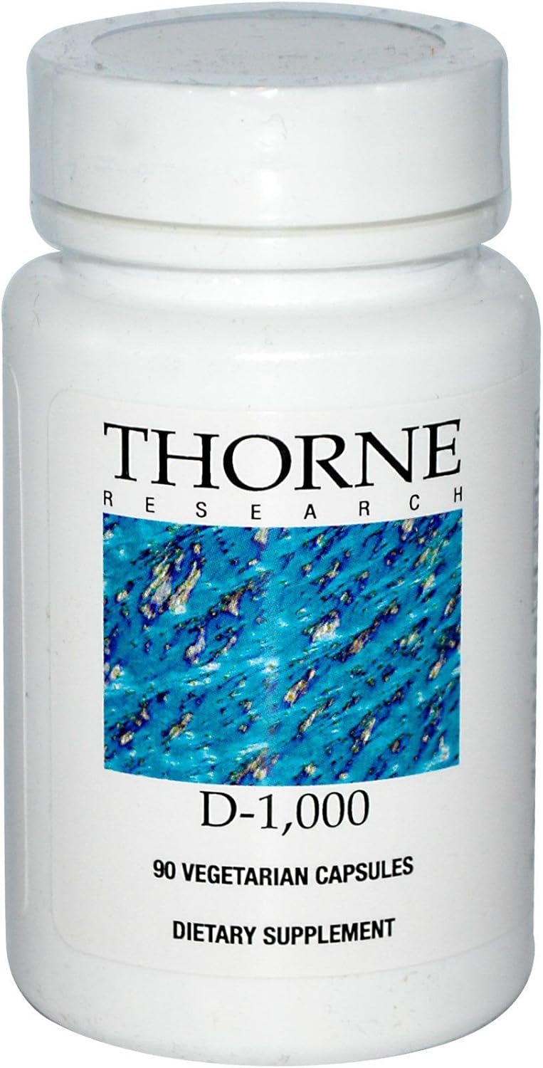 Thorne Vitamin D1000 Vitamin D3 Supplement (1,000 IU) for Healthy
