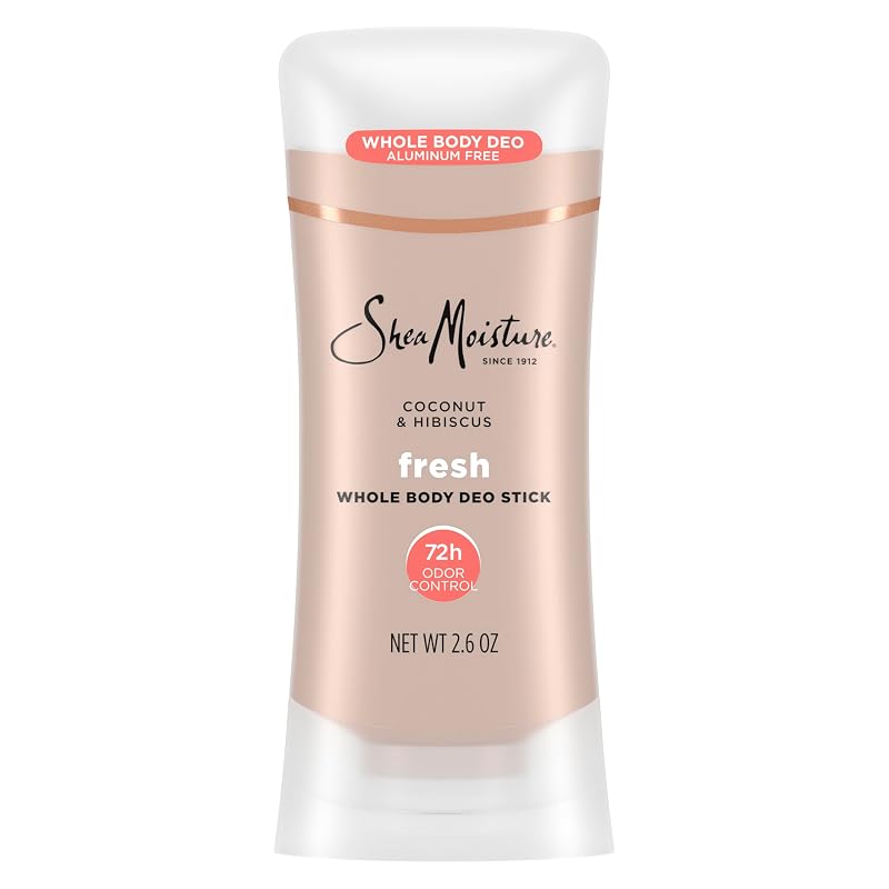 Desodorante em bastão Shea Moisture sem alumínio com fragrância de coco e hibisco, 74 g