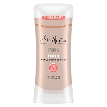 SheaMoisture Whole Body Deodorant Stick 72h Odor Control Fresh Aluminum Free 2.6 oz