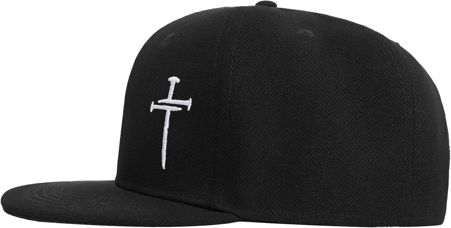 Christian Hats for Men Women - Cross Faith Flat Snapcback Hats - Religious Gifts for Thanksgiving Christmas - Image 4