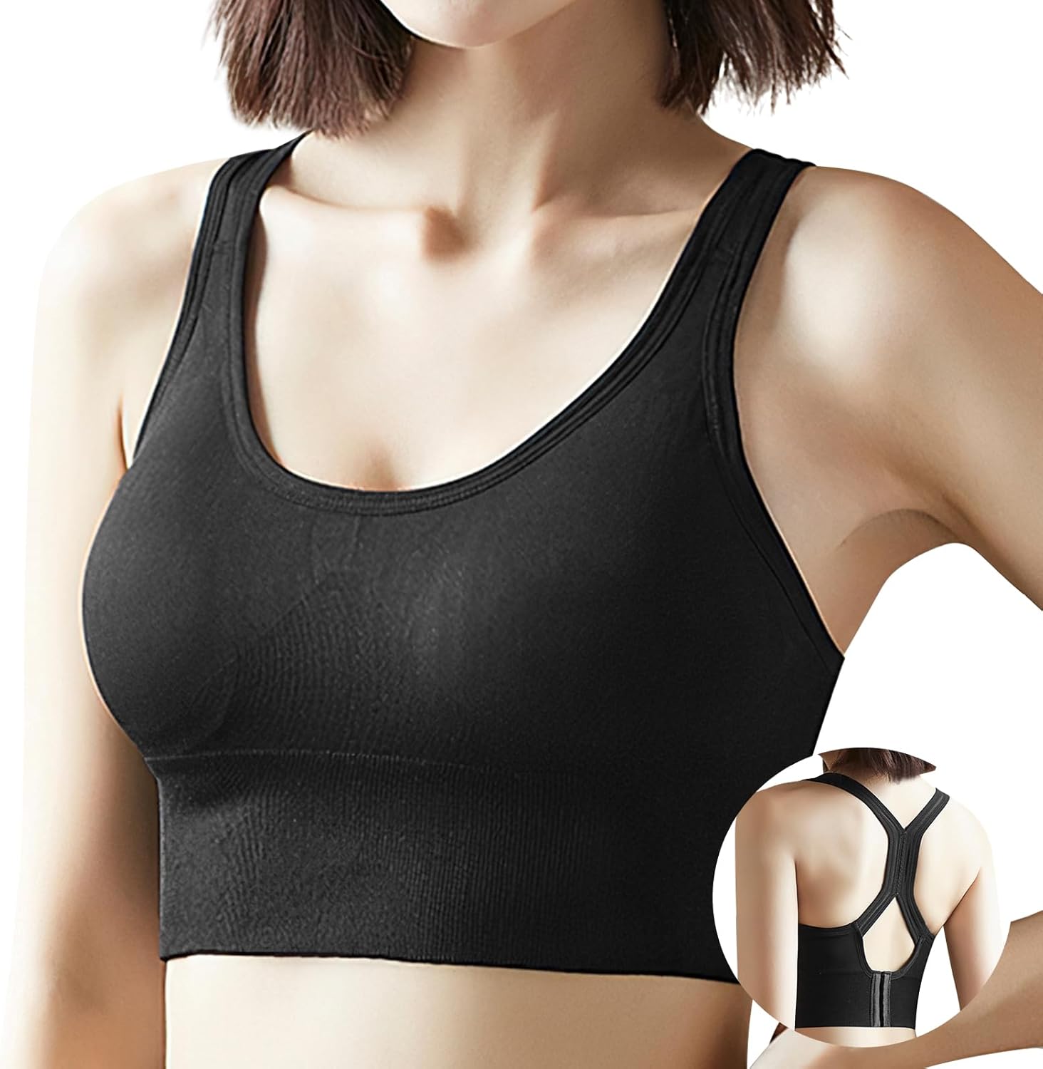 [Lavento] 【2枚セット】 スポーツブラ 揺れない 【改良され背中[✕]構造・驚くべき安定感】 ブラジャー スポーツブラジャー ヨガブラ ノンワイヤー