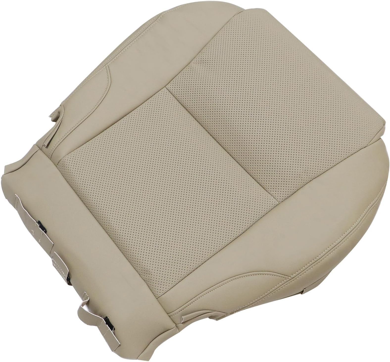 NLQR Front Driver Side Bottom Replacement Seat Cover Tan Microfiber Leather Compatible with Lexus IS250 IS350 2006 2007 2008 2009 2010 2011 2012 2013