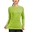 isnowood Swim Shirts for Women, UPF 50+ UV Sun Protection Long Sleeve Shirt, Lightweight Quick Dry Workout Hiking Running Rash Guard Top Lime Green