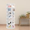 Estante giratorio para zapatos de 7 niveles, organizador vertical de 60 pulg. para clóset | Torre giratoria de 7 niveles que ahorra espacio, diseño de centro hueco, apto para botas, tacones y bolsos, para entrada y dormitorio 7