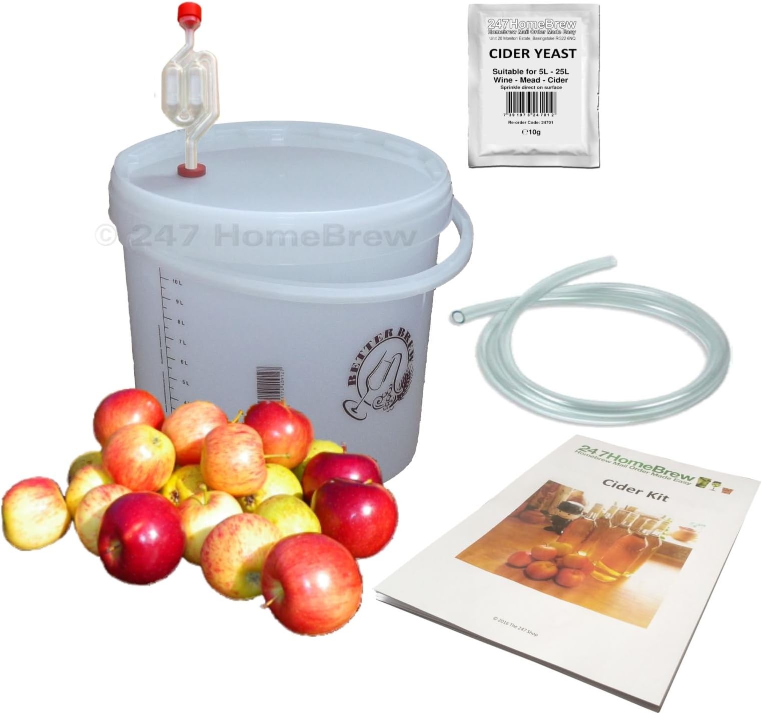 Cider Making Kit - Full Starter - 10L/2 Gallon/20 Pints Home brew Beer Ale Lager
