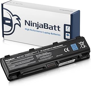 NinjaBatt Battery for Toshiba PA5024U-1BRS PA5026U-1BRS PABAS260 PABAS262 PA5023U-1BRS PA5025U-1BRS Satellite S855 C855 C850 P850 L850 L855 High Performance [6 Cells/4400mAh/48wh]