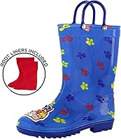 Vista 2 de Nickelodeon Botas de lluvia para niños con forro suave extraíble para nieve