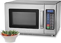 Vista 2 de Waring Horno Microondas Comercial WMO120 de Servicio Pesado, 1.2 Pies Cúbicos, 10 Ajustes de Memoria Programables, 5 Niveles de Potencia