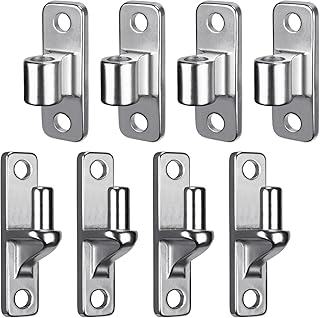 304 Stainless Steel Gate Hinges Heavy Duty 600LB Capacity, 5/8'' Non-Wel...